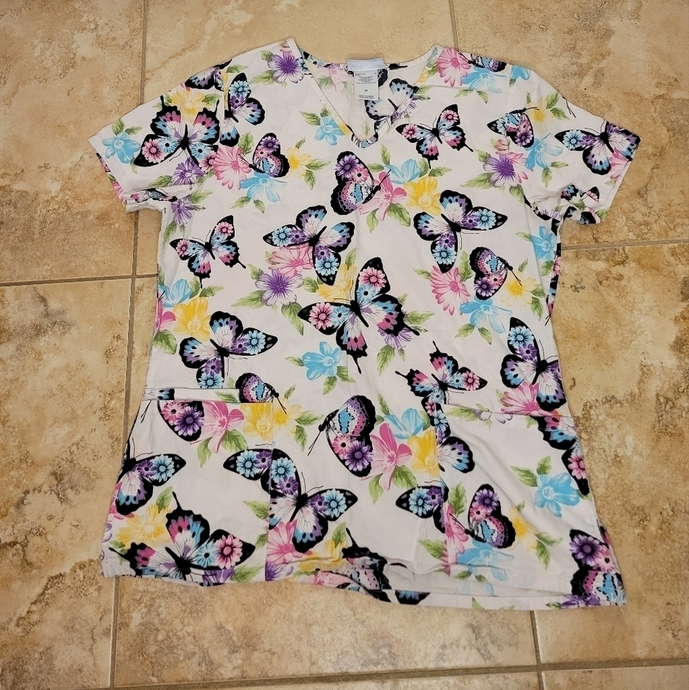 SB Medium Flower Scrub Top